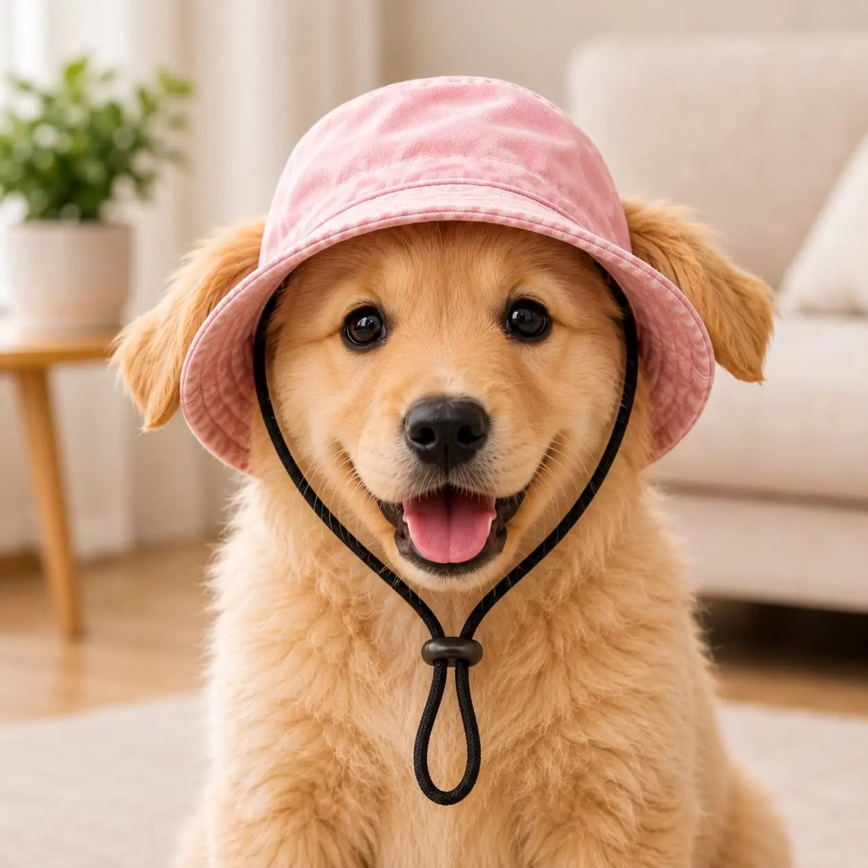 Adjustable Dog Bucket Hat for Small Dogs and Puppies