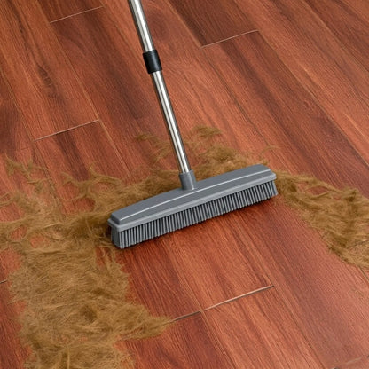 Pet Hair Removal Broom and Durable Floor Scrubber for Home Use